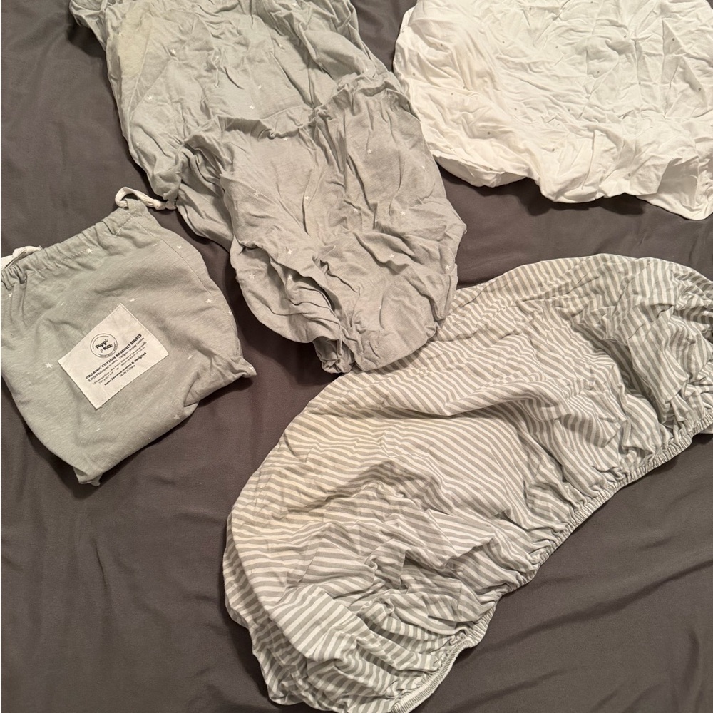Poppi & Max Organic Bassinet Sheets (3)